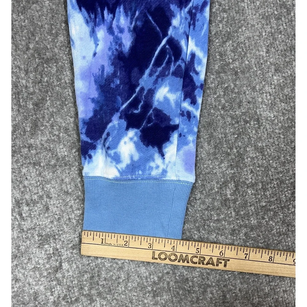 Old Navy Jogger Pants Girls Size Large 10-12 Blue Tie Dye Pockets Lounge NWT